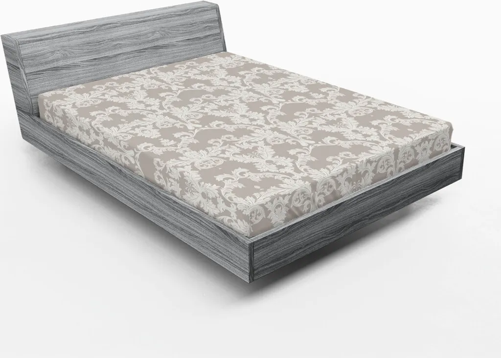 Lenzuolo Angoli 180x200 Floreale Tortora ABAKUHAUS | Design Letto