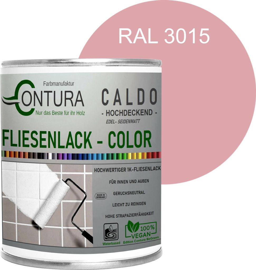 Fliesenlack 750ml. Fliesenfarbe 20 Farben Lack Fliesen Wand Produktbild 