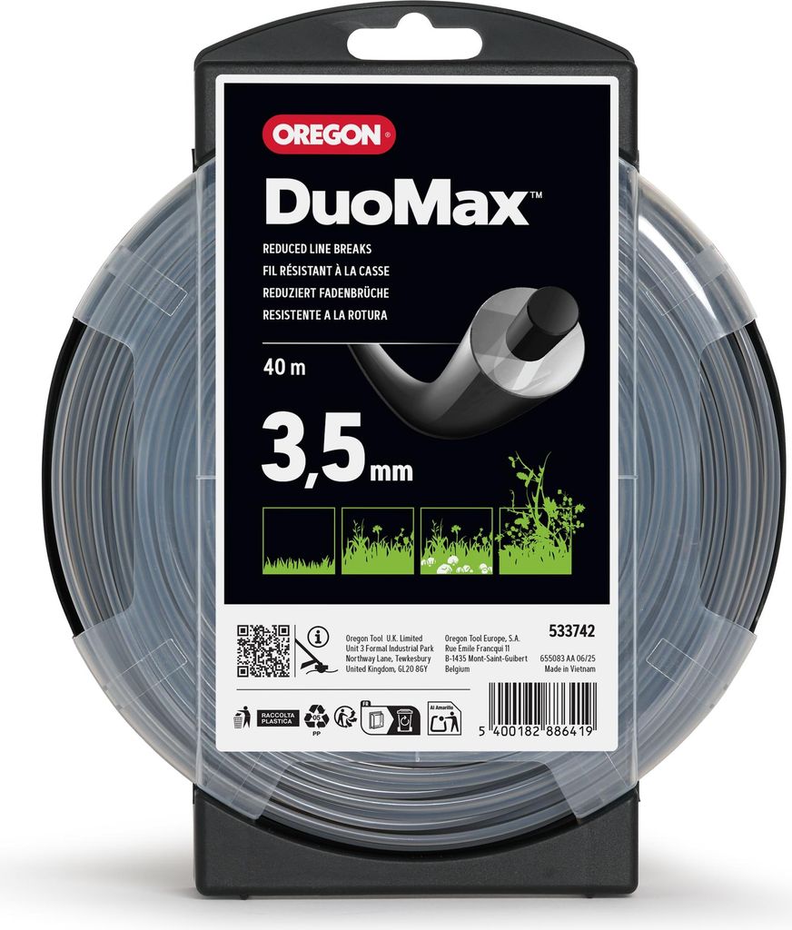 Oregon DuoMax Freischneidefaden 3,5 mm Durchmesser, 40 m Länge