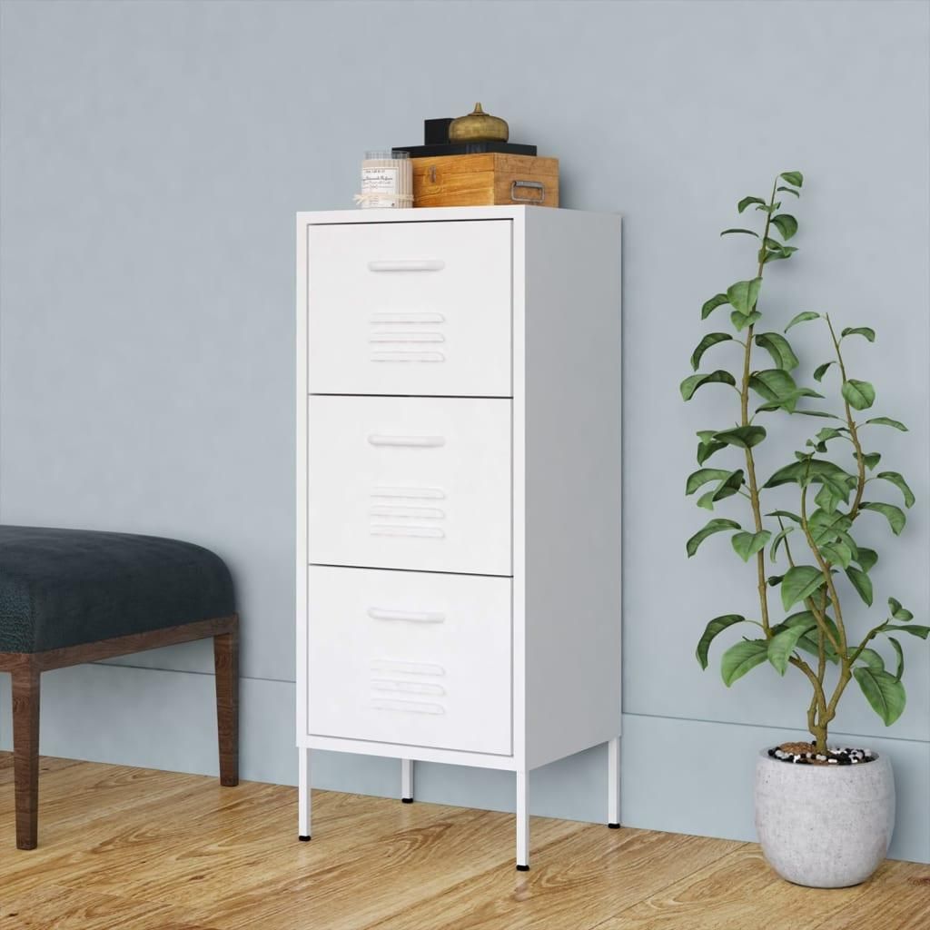 Armoire de classement "Hördt" en acier blanc. Dimensions Image du produit 