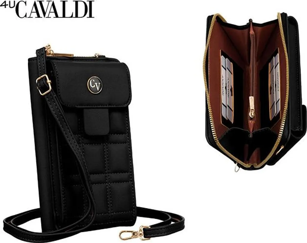 Sac femme structuré Cavaldi M1673376 - Design Chic Noir - 9