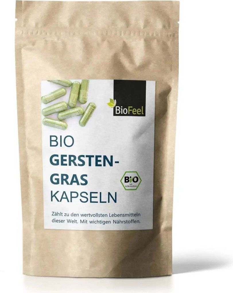 Bio Gerstengras Kapseln, 180 Stk., 450mg