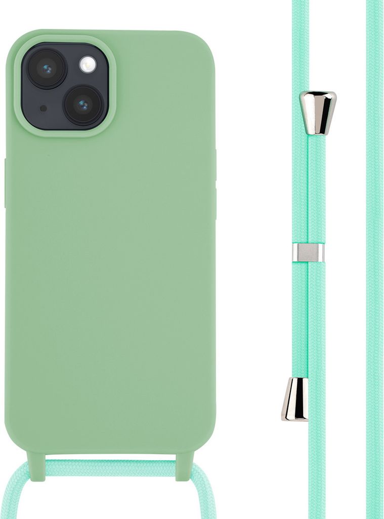 imoshion SilikonHülle mit Band iPhone 15 - Grün Produktbild 