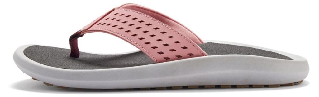Damen Zehensandalen Modell 2521, Rosa, aus recyceltem Kautschuk und Jute