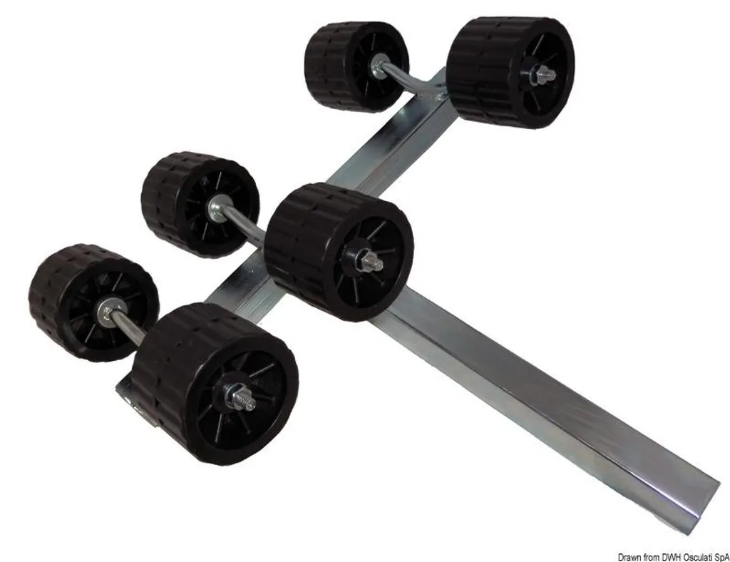 Lot de 6 roulettes pivotantes 40 mm pour meuble et chariot de transport