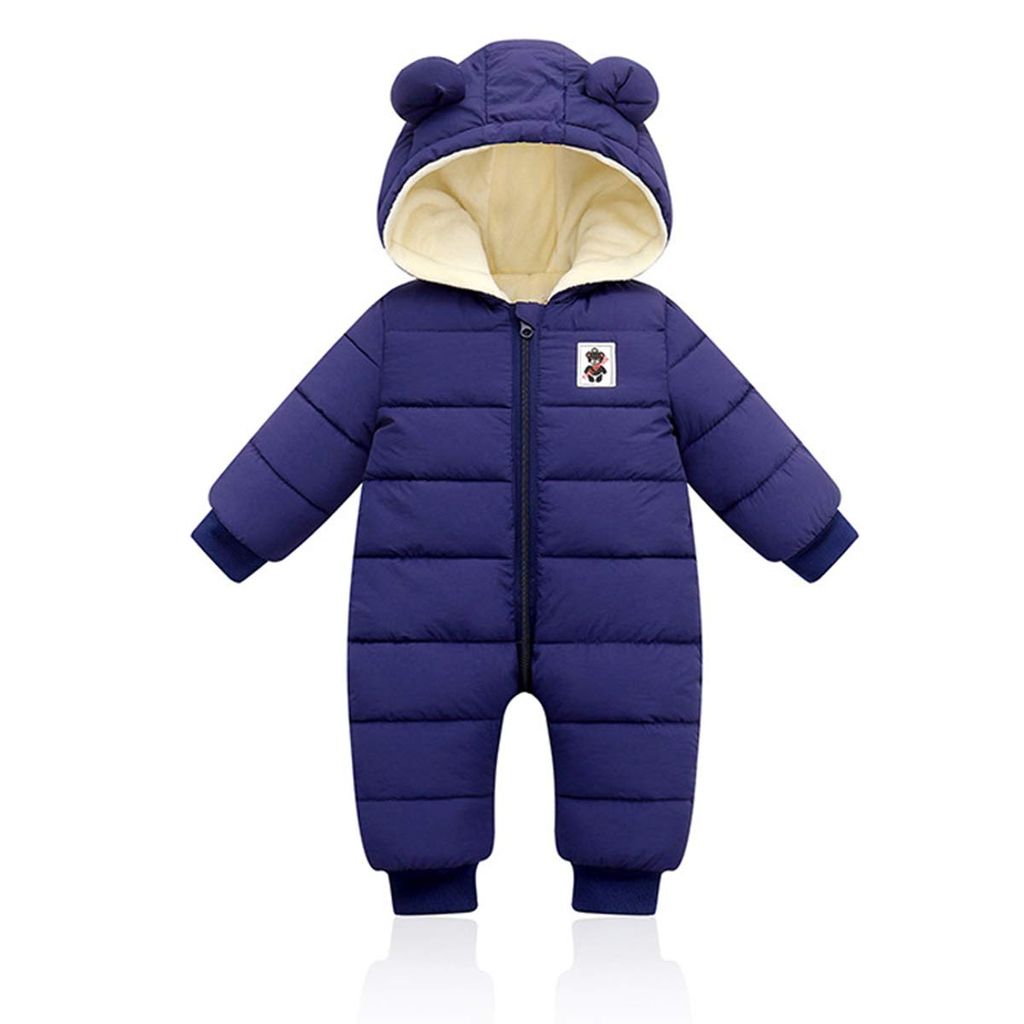 Baby Fleeceoverall Unisex Flanell Jumpsuit Neugeborene Strampler Winter Outfit 0-3 Monate
