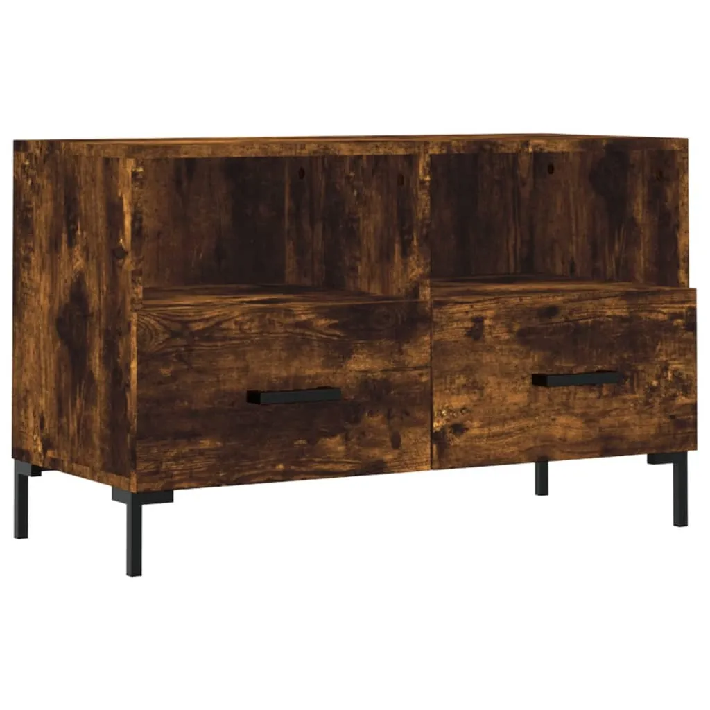 Offerta Mobile TV Rovere Fumé 80cm - Legno Multistrato Robusto