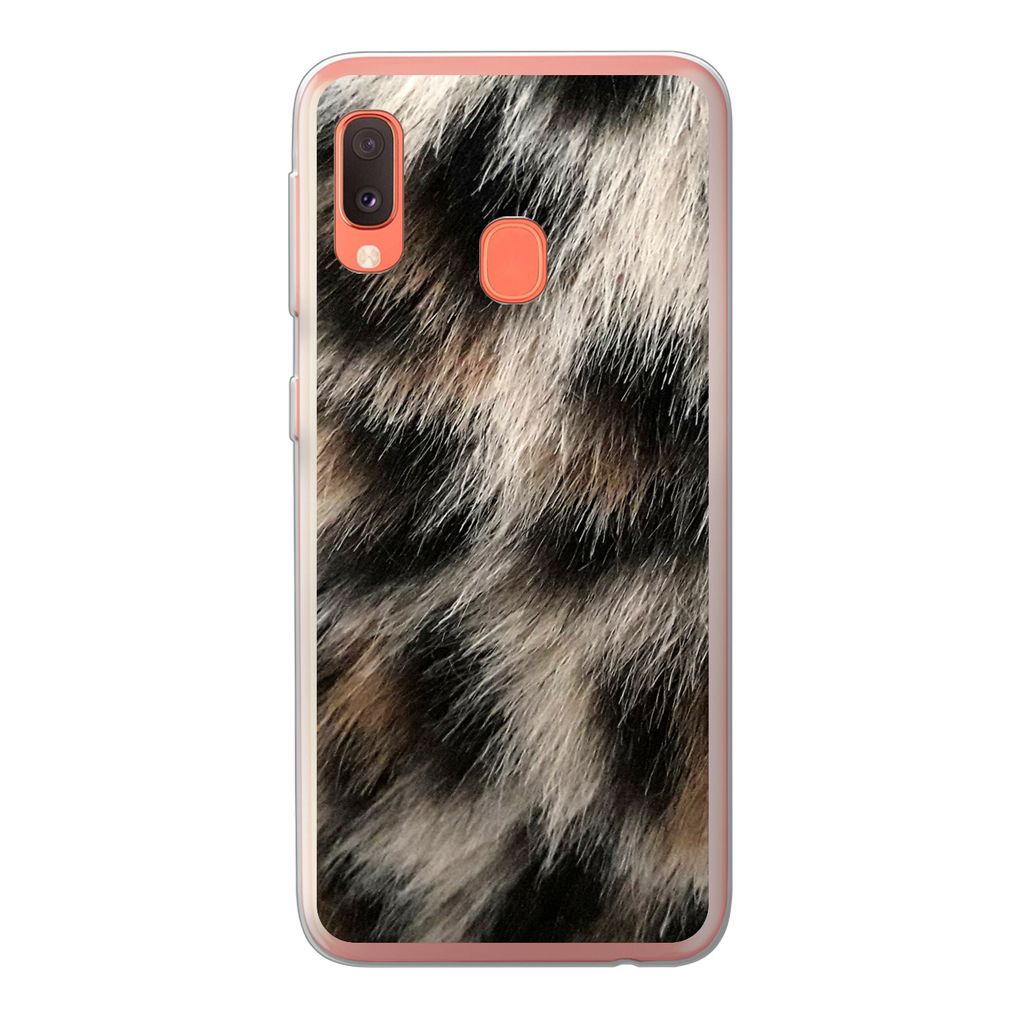 MuchoWow Handyhülle Schutzhülle Hülle für Samsung Galaxy A20e Nahaufnahme Pantherdruck Silikon Softcase Handy Hülle - Abdeckung