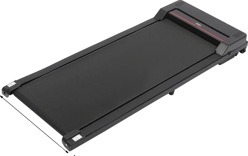 Tapis de course ultra silencieux avec design compact noir gain de place