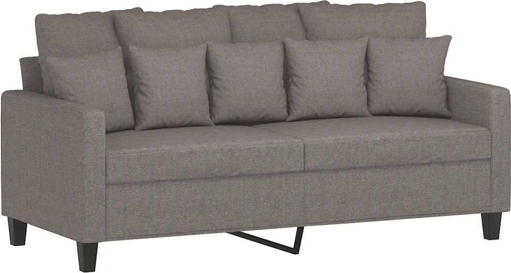 vidaXL 2-Sitzer-Sofa Taupe 140 cm Stoff