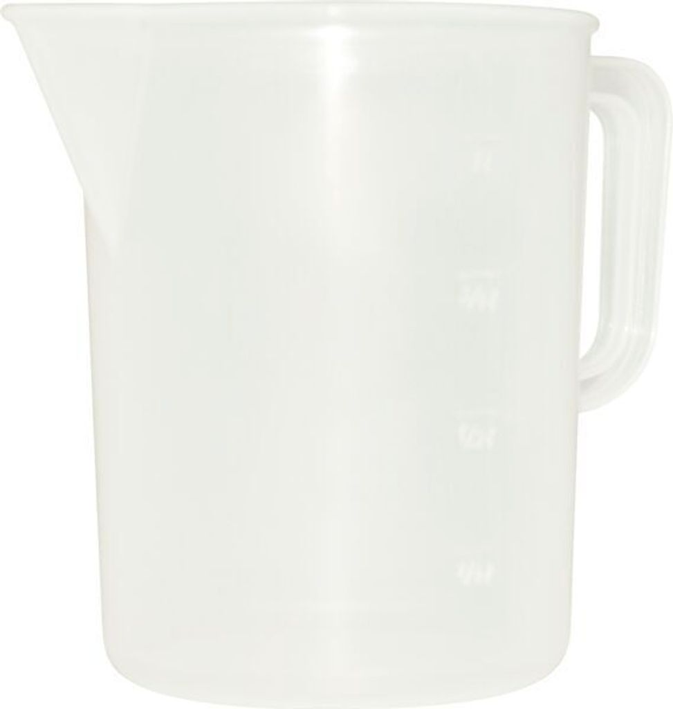 Messbecher Kunststoff, transparent, Inhalt: 1,00 Liter