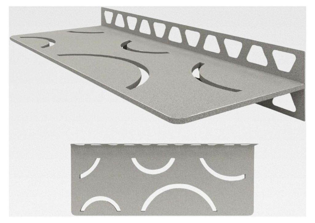 Schlüter SHELF-W-S1 Curve Steingrau