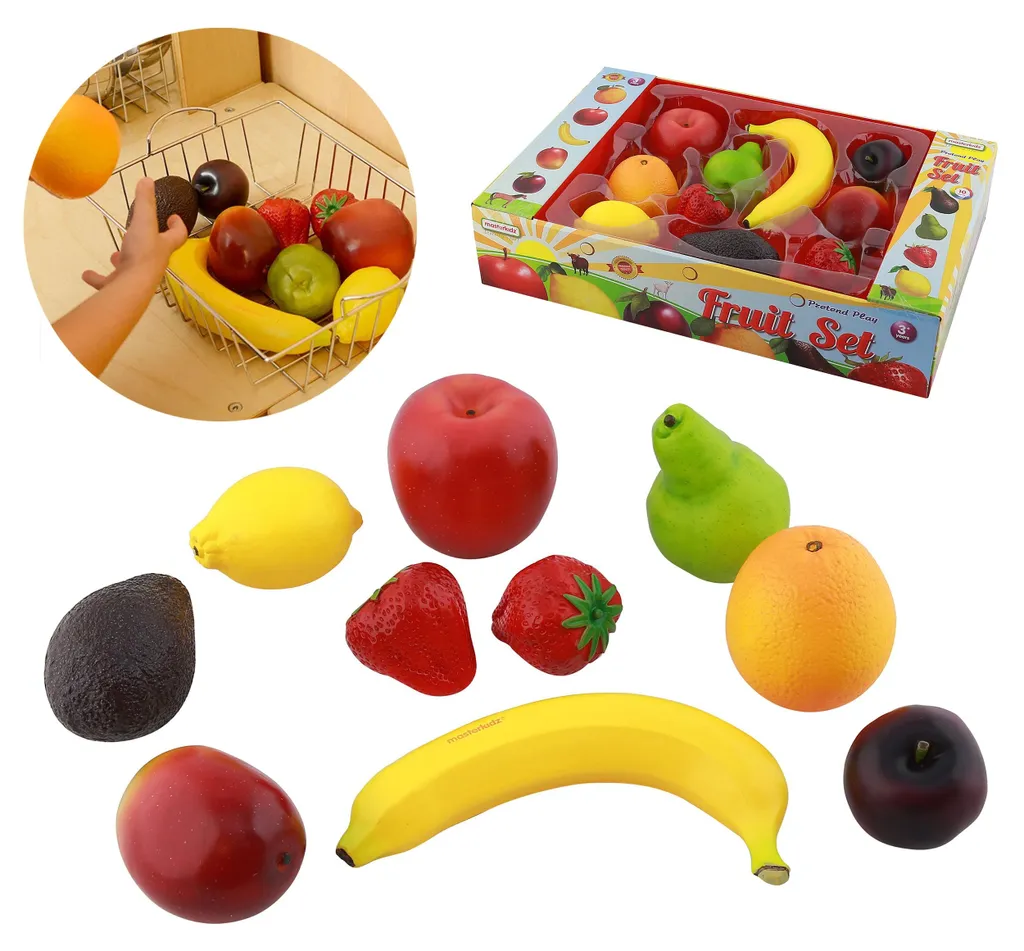 Jouet d'imitation fruits à découper 10 pièces pour enfant Masterkidz