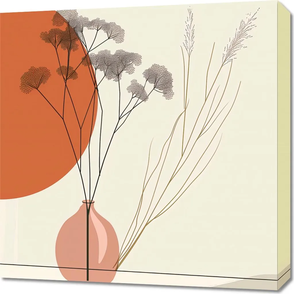 Tableau Image 60 x 60 cm Vue Séchée - Décoration Murale Nature Chic