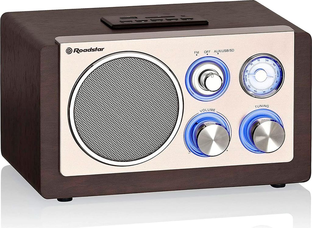 Roadstar HRA-1345US Portable Analog Wood Image du produit 