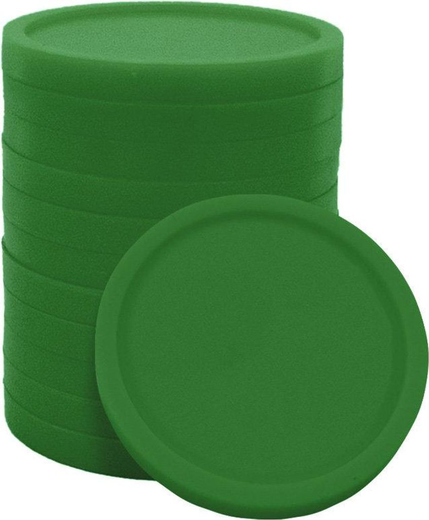 CombiCraft Wertmarken oder Einkaufswagenchips 1€ Format in Grün - 500 Stück