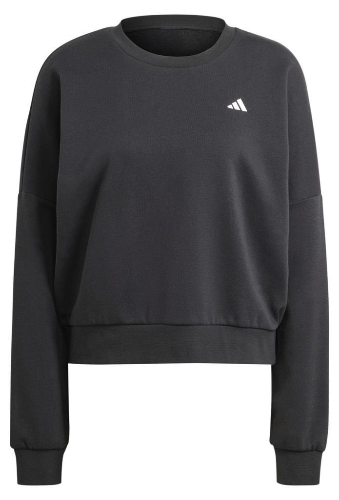 adidas ESSENTIALS SMALL LOGO FEEL COZY Damen Sweatshirt schwarz schwarz L