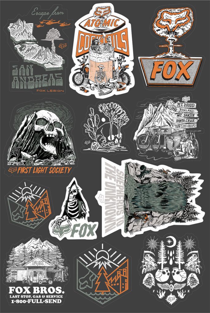 FOX Atlas Sticker Set