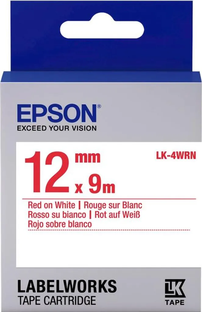 Ruban Epson LK-4WRN pour étiquettes lisibles et durables