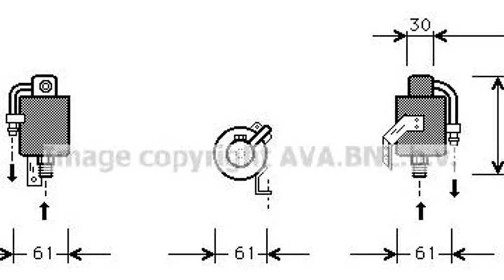 AVA MSD073 Sécheur de climatisation OE 1688300458 pour Classe A W168