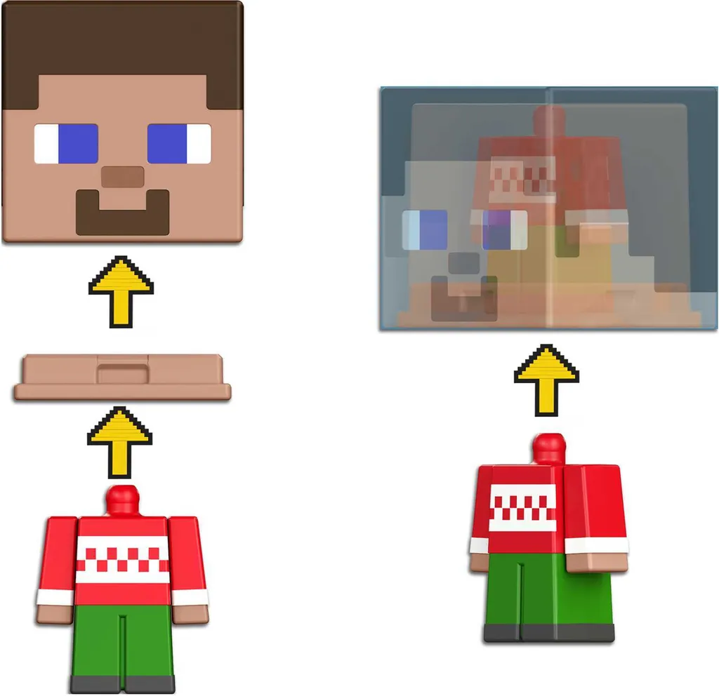 Calendrier de l'Avent Minecraft Mob Head Minis - 24 Figurines à Collectionner - 4