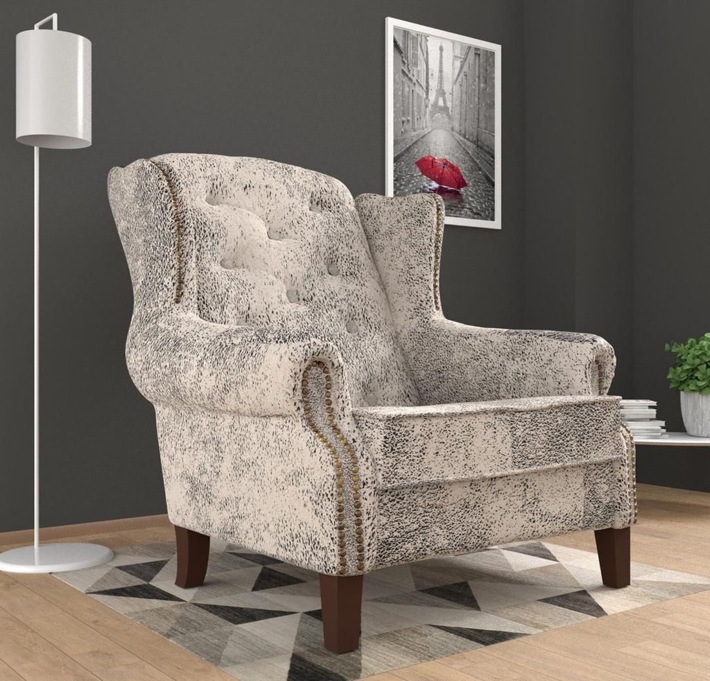 Ohrensessel Loungesessel Cocktailsessel Bar Sessel Leder Sofa Design Clubsessel