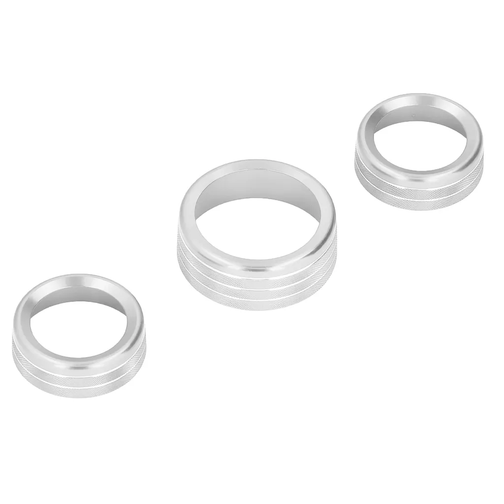 Copertura del pulsante dell'aria condizionata, finiture della copertura dell'interruttore di CA, copertura della manopola del pulsante del CD, anello della manopola del pulsante del CD, audio decorazione del pulsante dell'aria condizionata, accessori interni automobilistici - 7