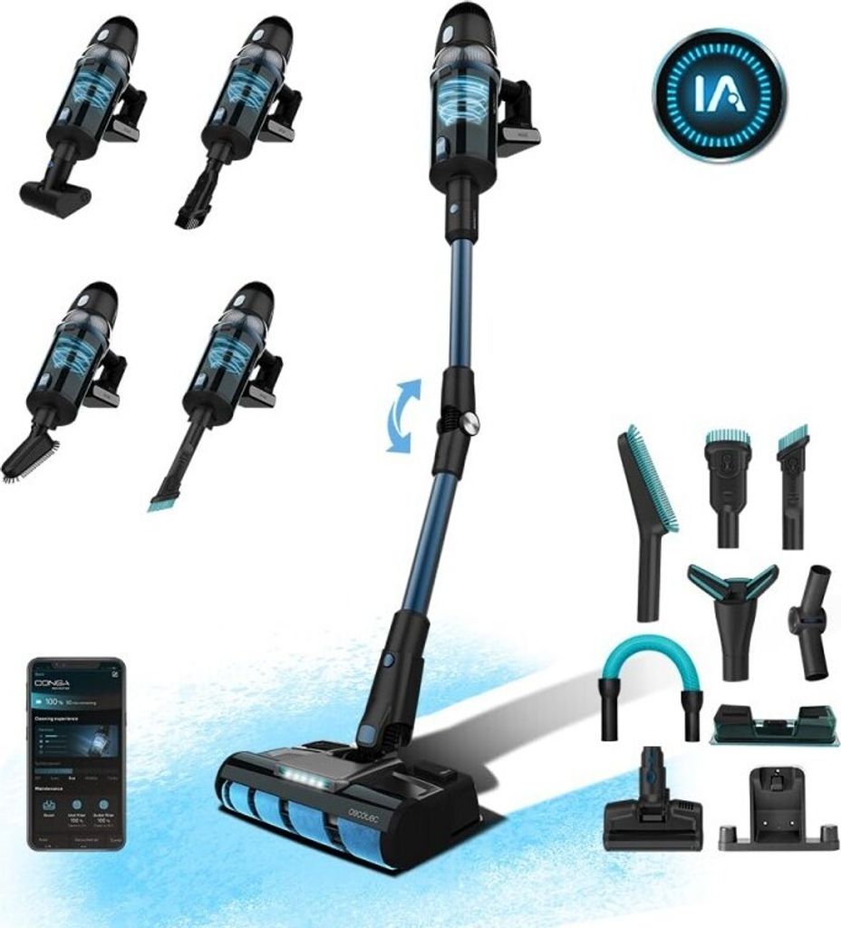 Besenstaubsauger Cecotec Conga Rockstar 9500 Pripojený Obrázok produktu 4