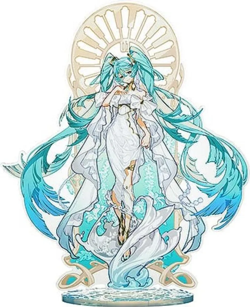 Hatsune Miku Décoration Chambre Otaku Stand Acrylique Géant 35 cm