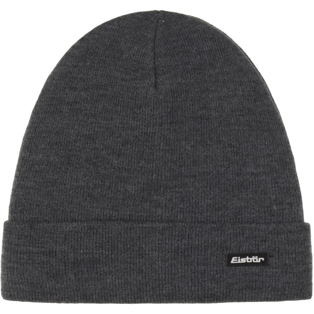 Eisbär Skater MÜ Strickmütze für Damen und Herren, Farbe:Grau