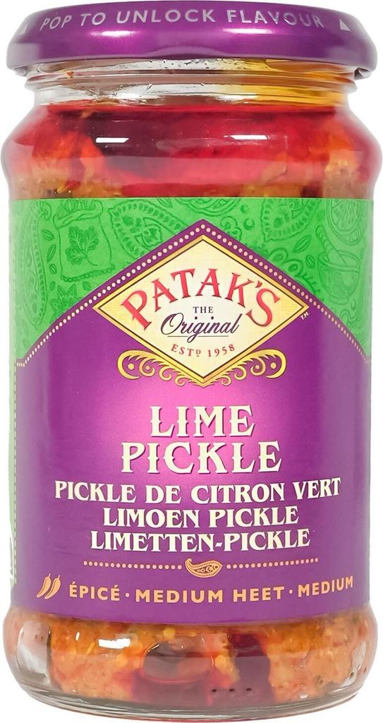 PATAK'S Limetten Pickle Medium Lime Pickle Mild 283 g Zdjęcie produktu 
