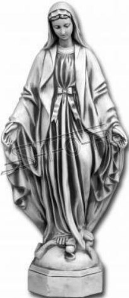Mutter Jesus Maria Statue Grab Skulptur Heilige Figur Garten Deko 118cm S101188