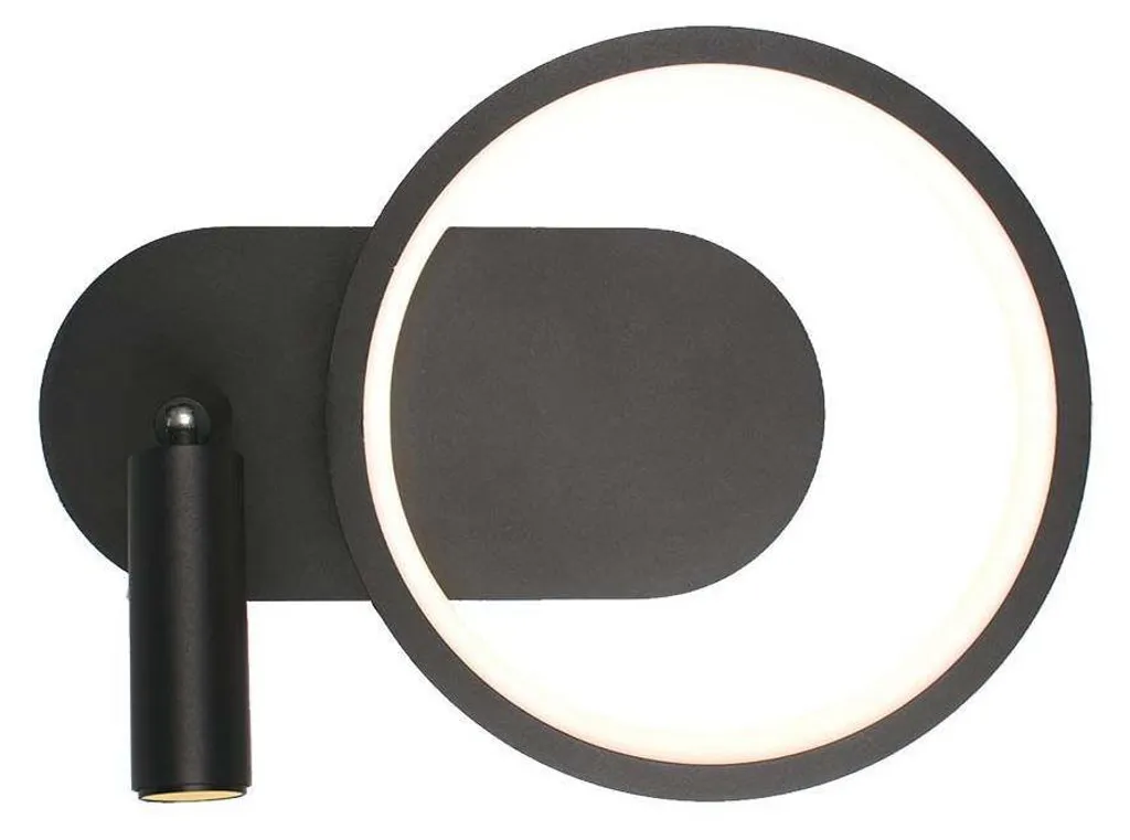 Applique LED noire 14W anti-éblouissement 1500 lumens pour couloir sombre