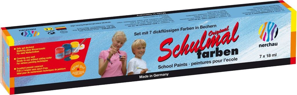 Lukas Nerchau 7 Schulmalfarben 18ml 108007 Produktbild 