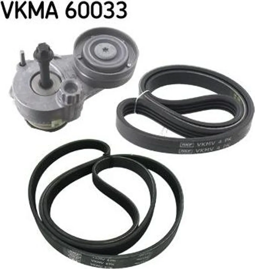 Kit courroie trapézoïdale crantée SKF VKMA 60033 pour moteur Aveo OE