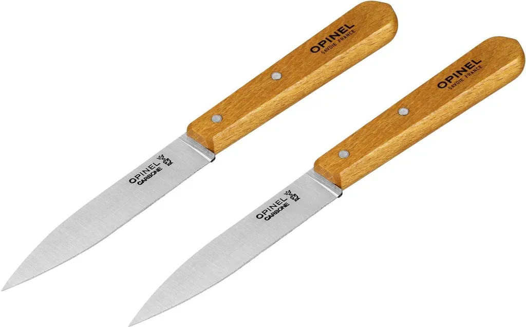 Opinel No. 102 Set 2 Coltelli Cucina Carbonio - Taglio Professionale