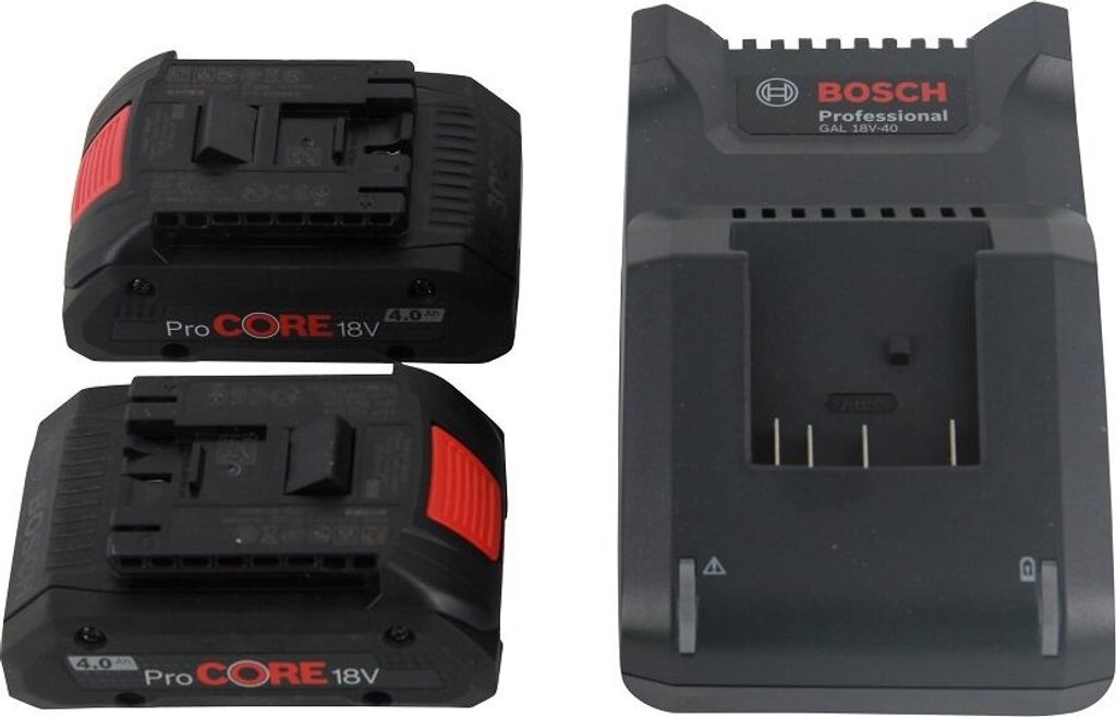 Bosch Starter Set Standard 2x ProCORE18V 4.0Ah + GAL 18V-40 Produktbild 39