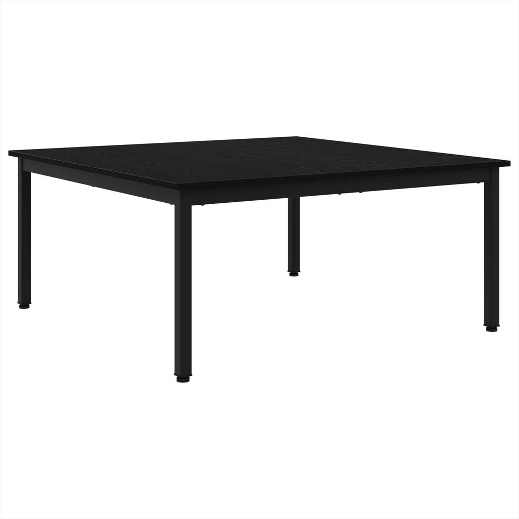 vidaXL Couchtisch Schwarz Eichen-Optik 100 x 100 x 45 cm Holzwerkstoff