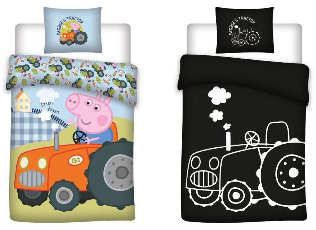 Zestaw pościeli dla dzieci Peppa Pig George's tractor, Zdjęcie produktu 