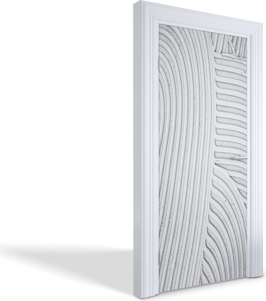 Türfolien Design Selbstklebende Wandsticker Türtapeten - Muster im Sand - 95 x 205 cm