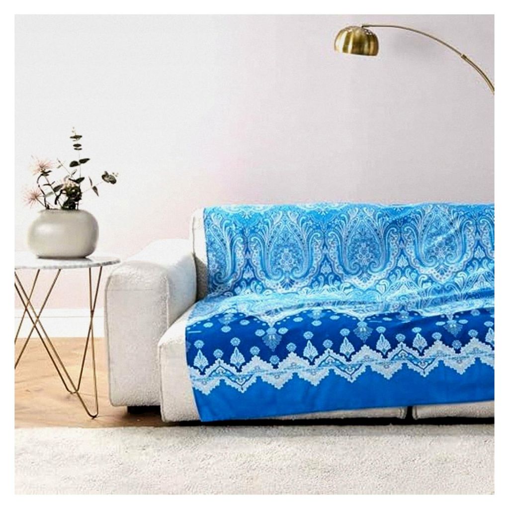 Granfoulard Isolabella B1 Oceanblau Überwurf - 180x270 cm