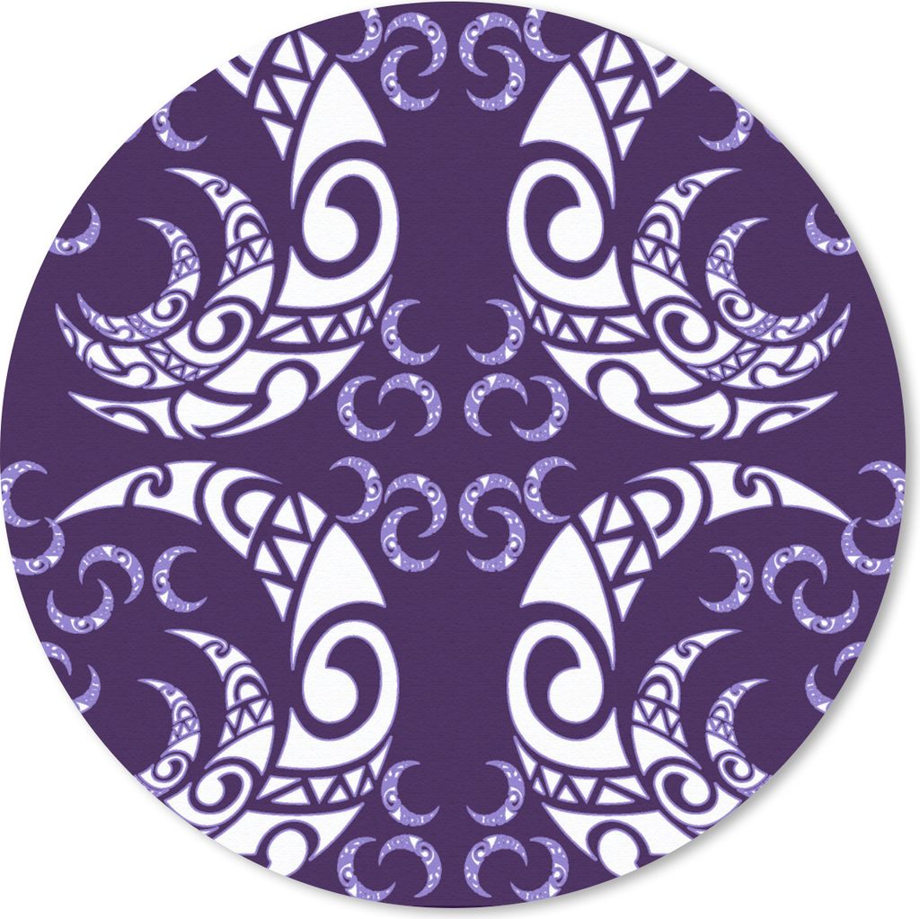 MuchoWow Mauspad Mousepad Mond - Muster - Nacht 50x50 cm - Mousepads - Maus Mat - Pad - Mausunterlage - Vinyl
