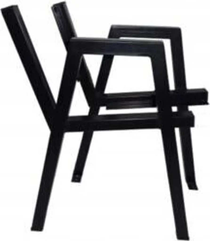 Pieds de banc en Acier Noir SOFIA Style Industriel pour Banc de Parc - 3