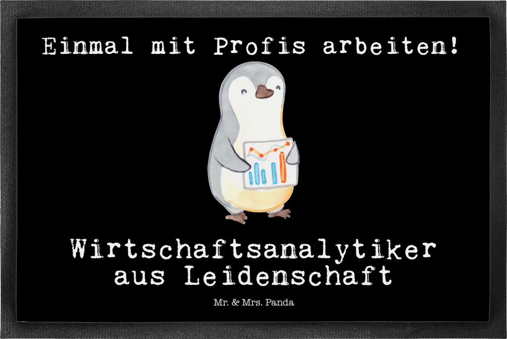 Mr. & Mrs. Panda Schmutzfangmatte Wirtschaftsanalytiker Produktbild 