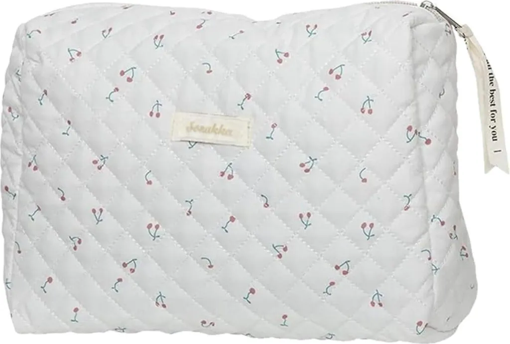 Trousse de Toilette Voyage en Coton pour Ranger vos Cosmétiques en Style