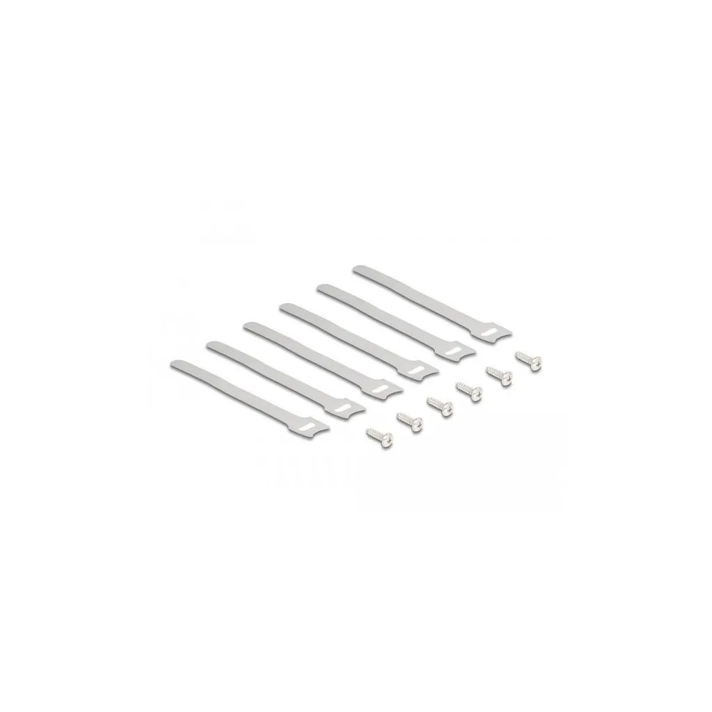 Support Câbles de Bureau Delock Noir - Fixation Robuste par Vis