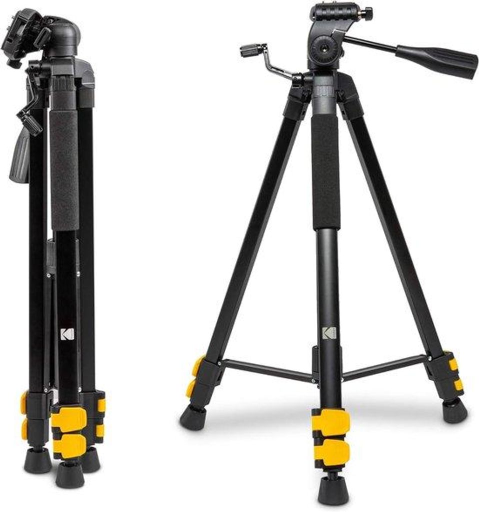 Leichtgewichtes 62-Zoll Aluminium Stativ mit QuickRelease und Smartphone-Adapter