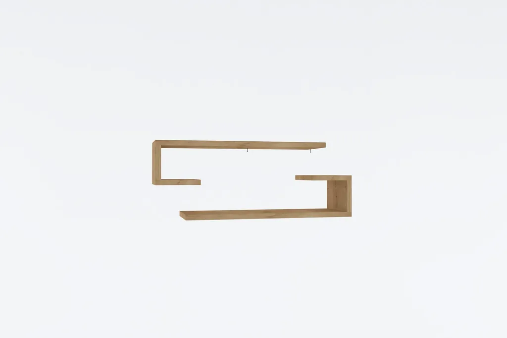 Étagère murale Eldo robuste pour petits espaces chêne saphir 60 cm - 3