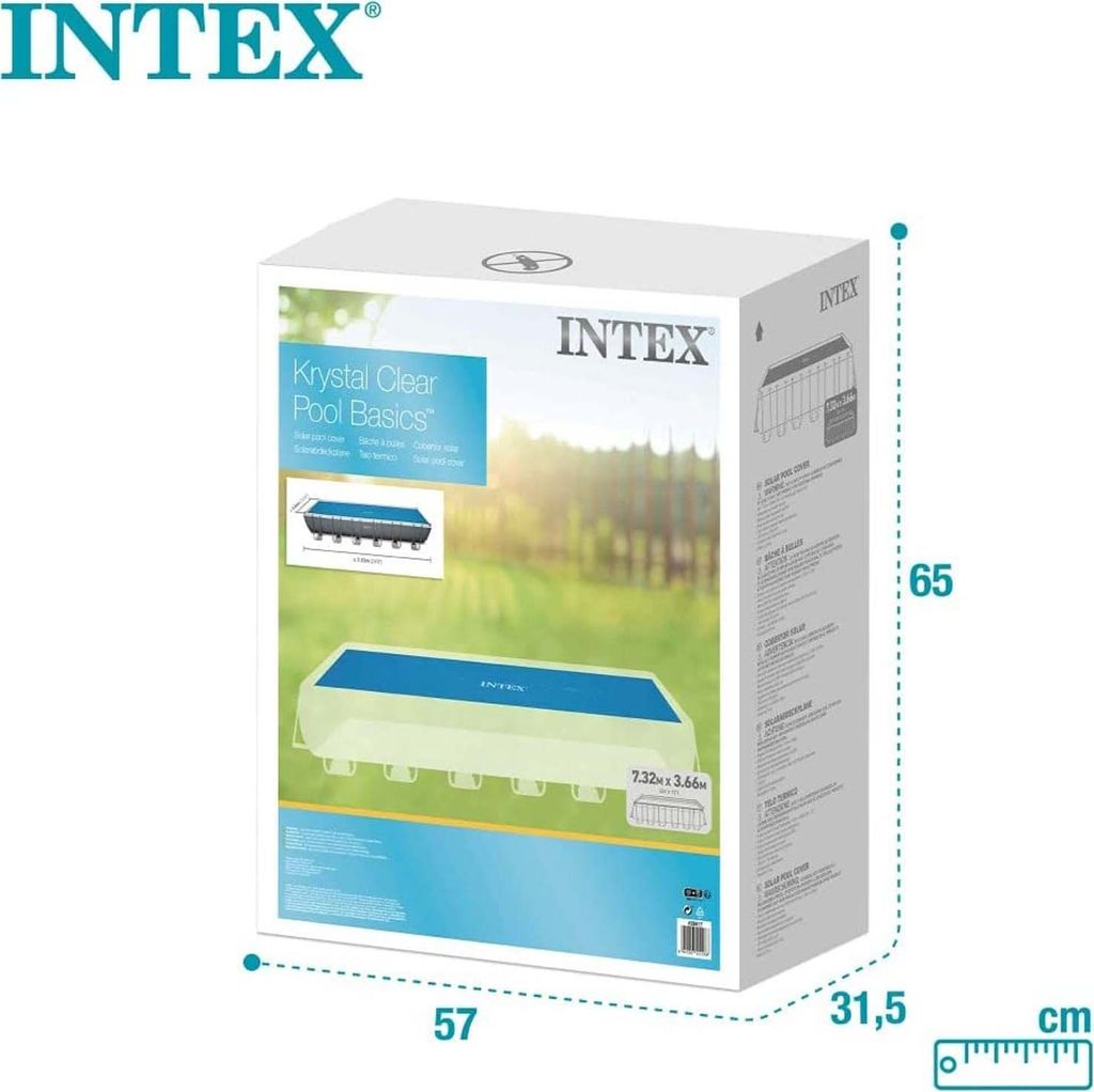 Intex Solarabdeckplane für Ultra Frame rechteckig 732 x 366 Produktbild 14