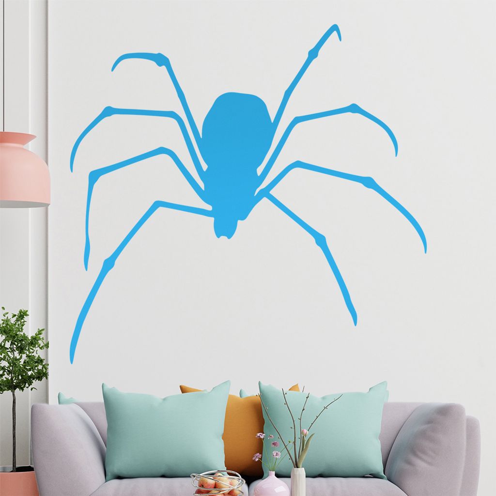 KIWISTAR Spinne - Spinnweben Vogelspinne Zecke Kanker Wandtattoo in 6 Größen - Wandaufkleber Wall Sticker - Dekoration, Küche, Wohnzimmer, Schla...